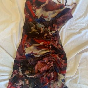 Angels Dress w side adjustable ruching